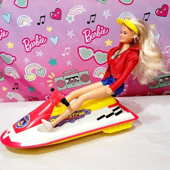 Baywatch Lifeguard Training Play Set CJ Parker Pam Anderson Doll 1997 Jet Ski - Picture 8 of 9